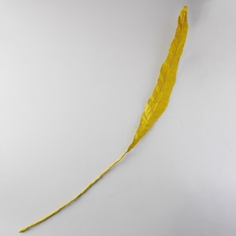 Anthropologie Canvas Yellow Cala Lily Leaf